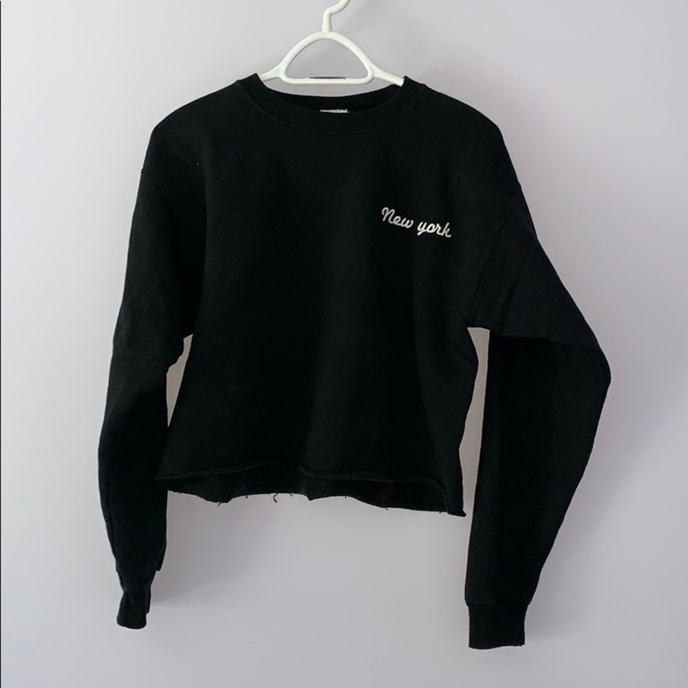 Brandy Melville black New York crewneck